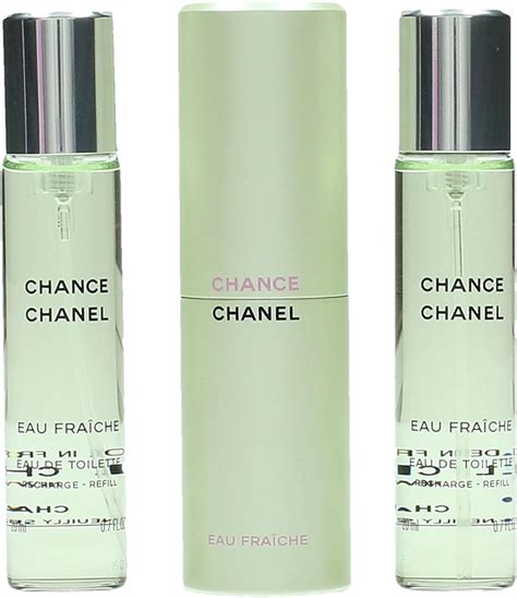 chanel chance eau fraiche twist and spray gift set 60ml|Chanel eau fraiche refill.